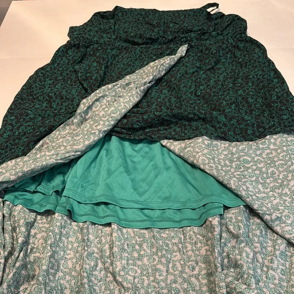 NWT Torrid Tea Length Challis Square Neck Dress Leopard Convo Bosphorus Size 2X